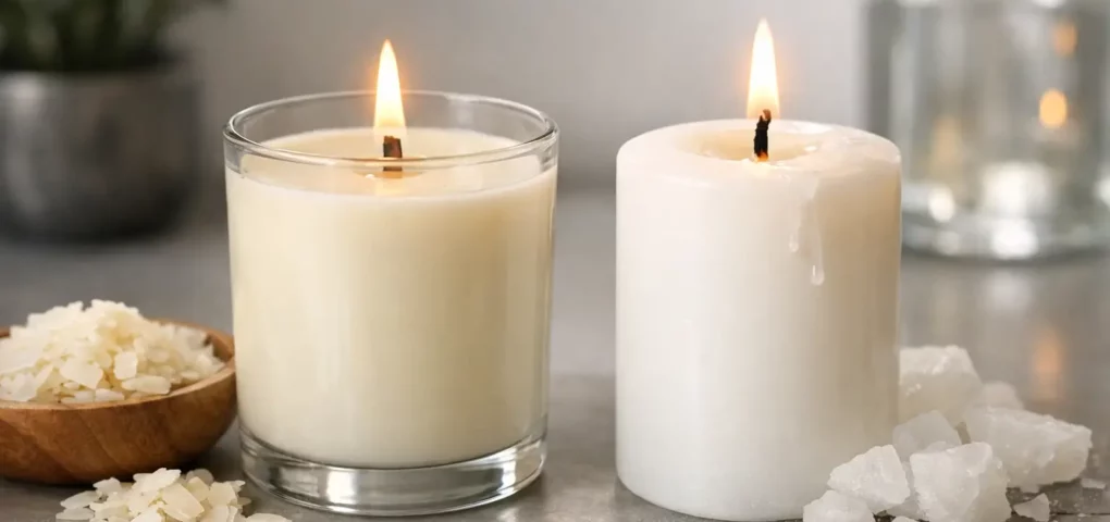 נר סויה מול פרפין - מה באמת עדיף?